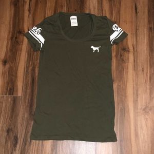 Army Green Pink Shirt
